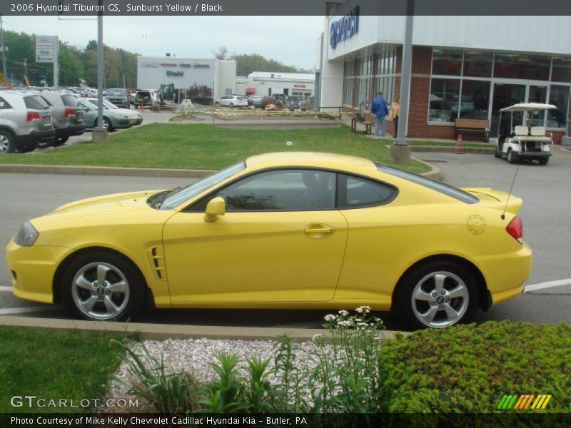 Sunburst Yellow / Black 2006 Hyundai Tiburon GS