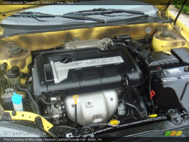 Sunburst Yellow / Black 2006 Hyundai Tiburon GS