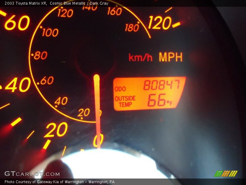 Cosmic Blue Metallic / Dark Gray 2003 Toyota Matrix XR