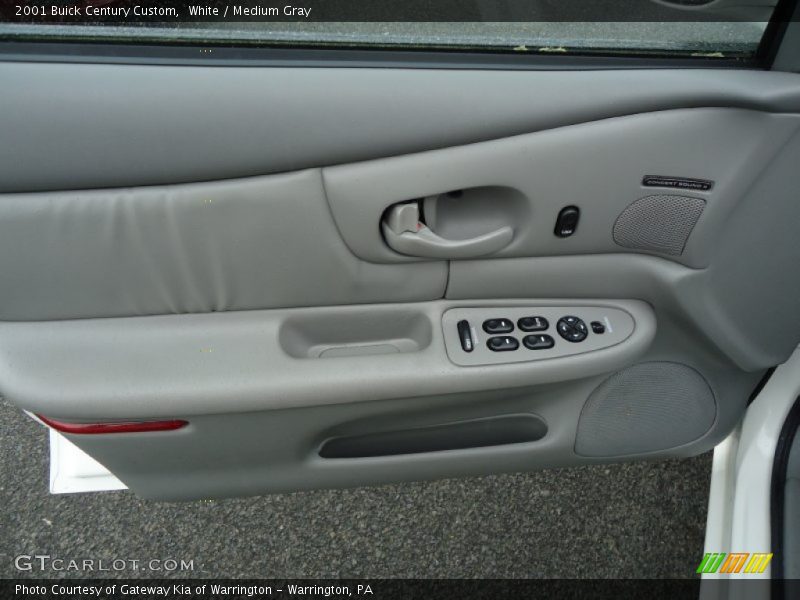 White / Medium Gray 2001 Buick Century Custom