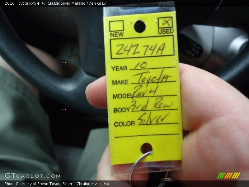 Classic Silver Metallic / Ash Gray 2010 Toyota RAV4 I4