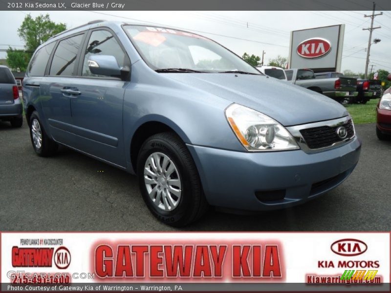 Glacier Blue / Gray 2012 Kia Sedona LX