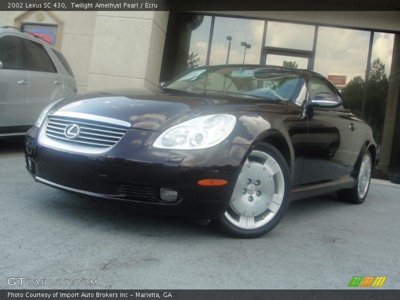 Twilight Amethyst Pearl / Ecru 2002 Lexus SC 430