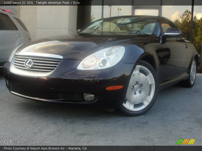 Twilight Amethyst Pearl / Ecru 2002 Lexus SC 430