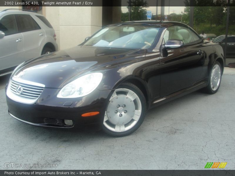 Twilight Amethyst Pearl / Ecru 2002 Lexus SC 430