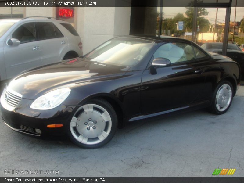 Twilight Amethyst Pearl / Ecru 2002 Lexus SC 430