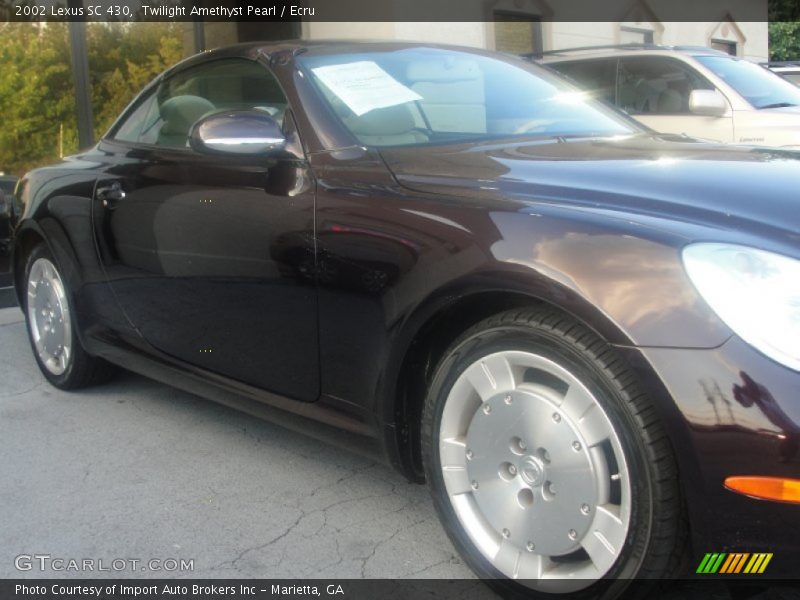 Twilight Amethyst Pearl / Ecru 2002 Lexus SC 430