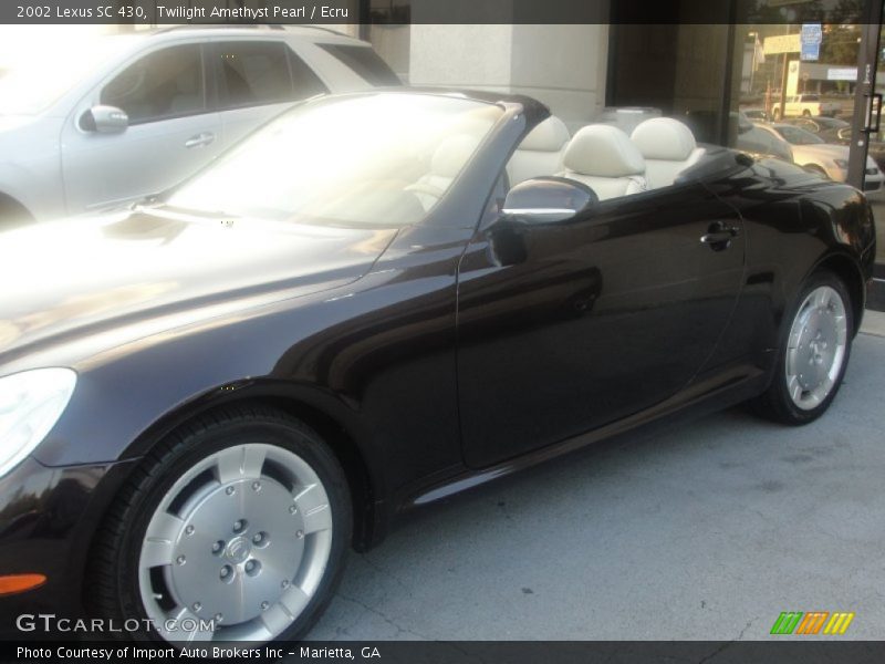 Twilight Amethyst Pearl / Ecru 2002 Lexus SC 430