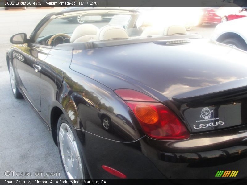 Twilight Amethyst Pearl / Ecru 2002 Lexus SC 430