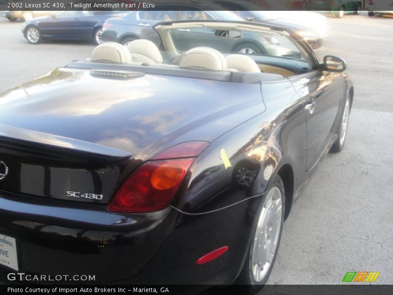 Twilight Amethyst Pearl / Ecru 2002 Lexus SC 430