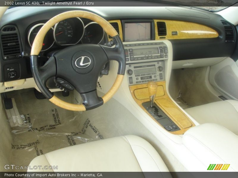 Twilight Amethyst Pearl / Ecru 2002 Lexus SC 430