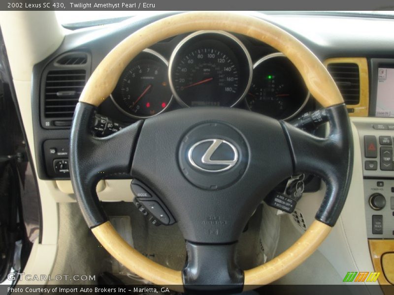 Twilight Amethyst Pearl / Ecru 2002 Lexus SC 430