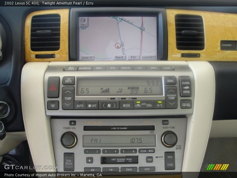 Twilight Amethyst Pearl / Ecru 2002 Lexus SC 430