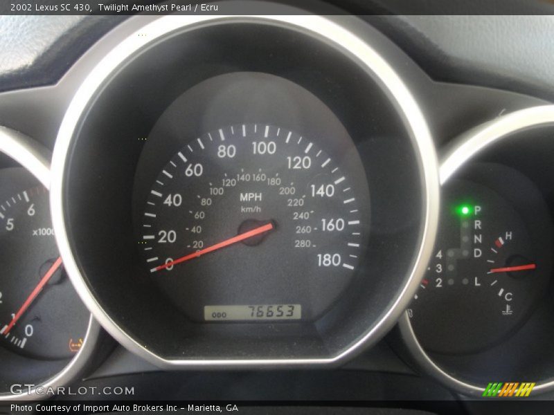 Twilight Amethyst Pearl / Ecru 2002 Lexus SC 430