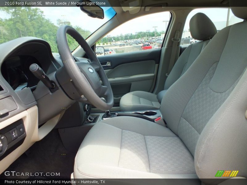 White Suede / Medium Light Stone 2010 Ford Fusion SE