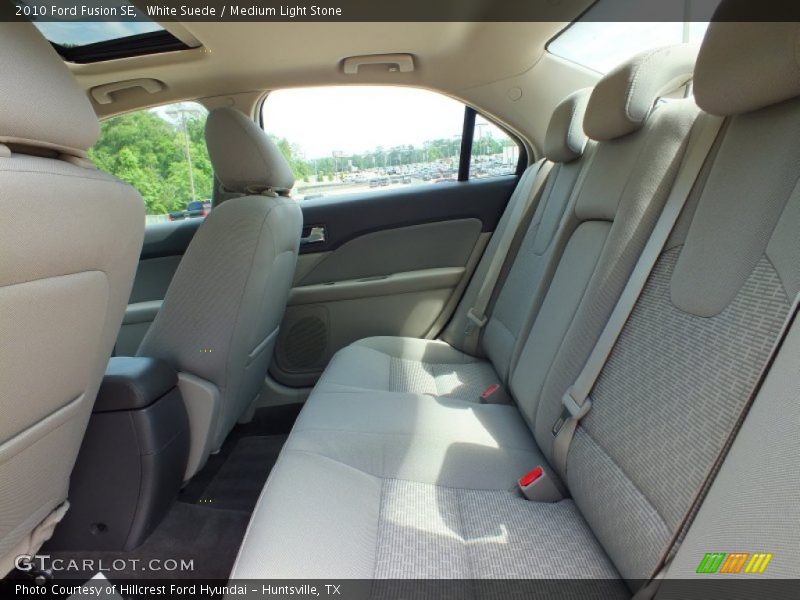 White Suede / Medium Light Stone 2010 Ford Fusion SE