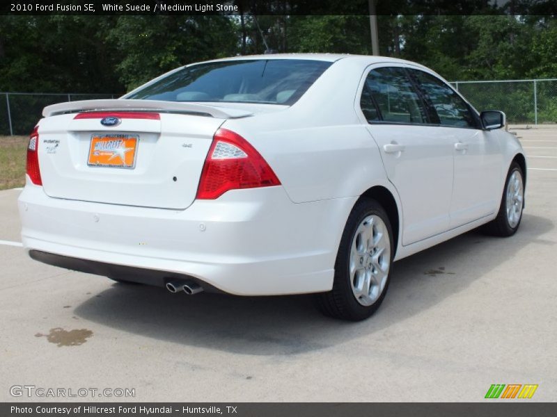 White Suede / Medium Light Stone 2010 Ford Fusion SE