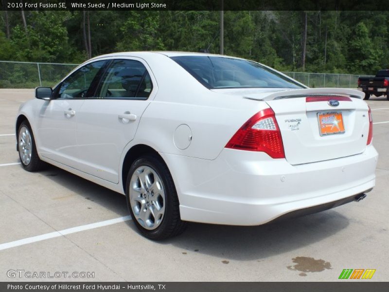 White Suede / Medium Light Stone 2010 Ford Fusion SE