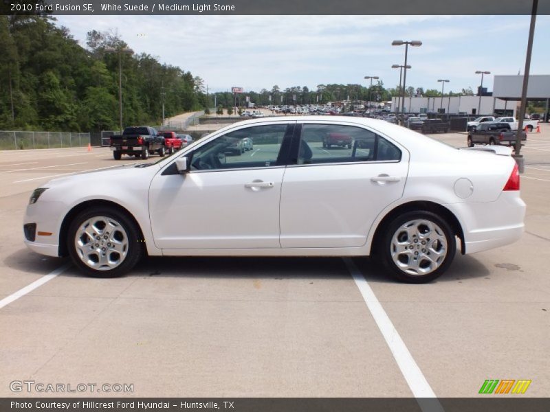 White Suede / Medium Light Stone 2010 Ford Fusion SE