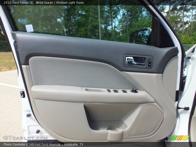 White Suede / Medium Light Stone 2010 Ford Fusion SE