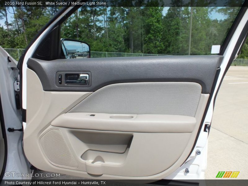 White Suede / Medium Light Stone 2010 Ford Fusion SE
