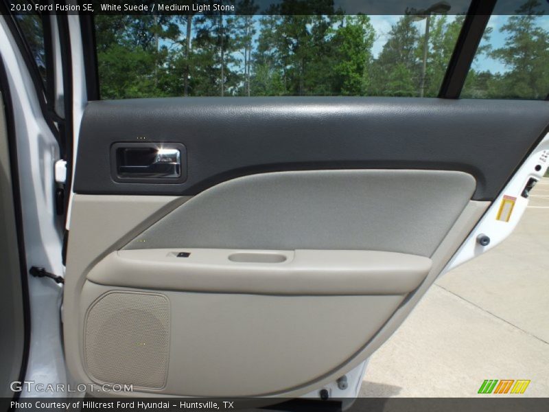White Suede / Medium Light Stone 2010 Ford Fusion SE
