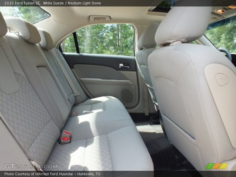 White Suede / Medium Light Stone 2010 Ford Fusion SE