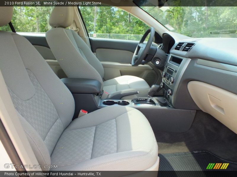 White Suede / Medium Light Stone 2010 Ford Fusion SE