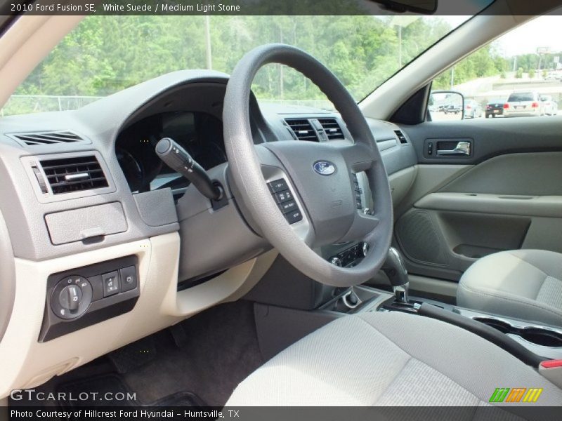 White Suede / Medium Light Stone 2010 Ford Fusion SE