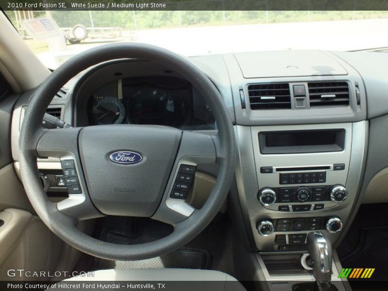 White Suede / Medium Light Stone 2010 Ford Fusion SE