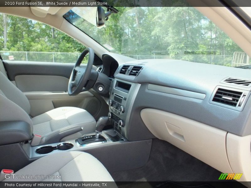 White Suede / Medium Light Stone 2010 Ford Fusion SE