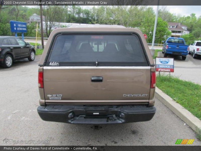 Sandalwood Metallic / Medium Gray 2003 Chevrolet S10 Regular Cab