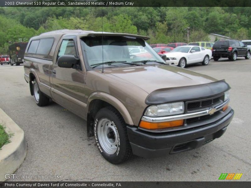 Sandalwood Metallic / Medium Gray 2003 Chevrolet S10 Regular Cab
