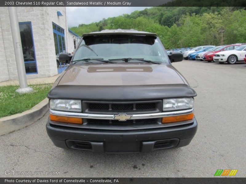 Sandalwood Metallic / Medium Gray 2003 Chevrolet S10 Regular Cab