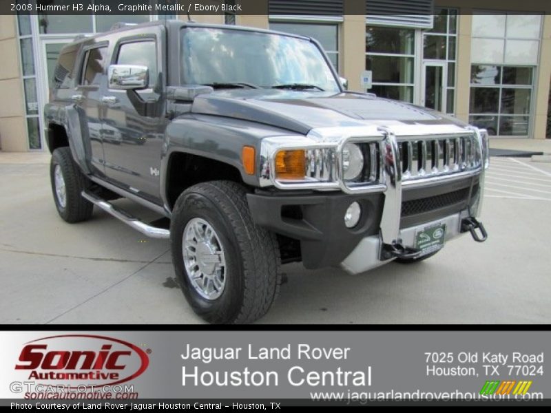 Graphite Metallic / Ebony Black 2008 Hummer H3 Alpha
