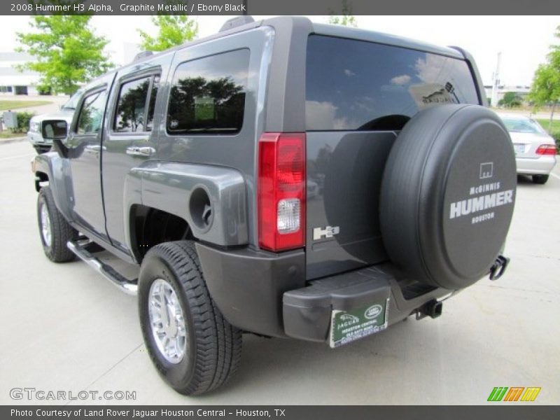 Graphite Metallic / Ebony Black 2008 Hummer H3 Alpha