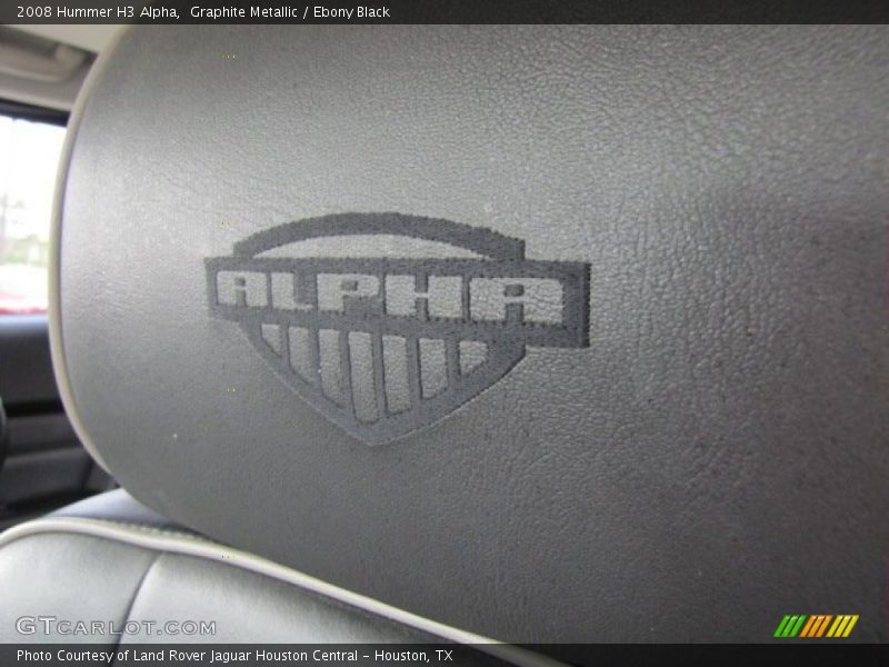 Graphite Metallic / Ebony Black 2008 Hummer H3 Alpha