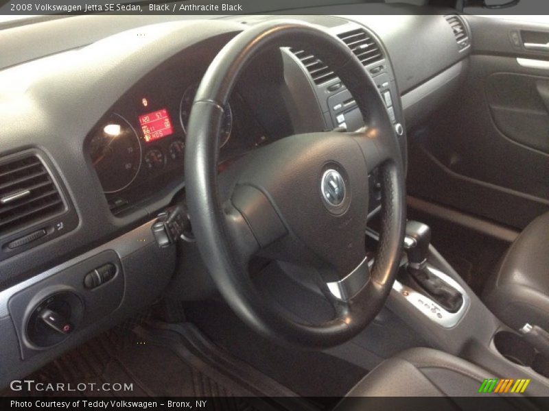 Black / Anthracite Black 2008 Volkswagen Jetta SE Sedan