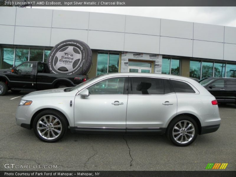 Ingot Silver Metallic / Charcoal Black 2010 Lincoln MKT AWD EcoBoost