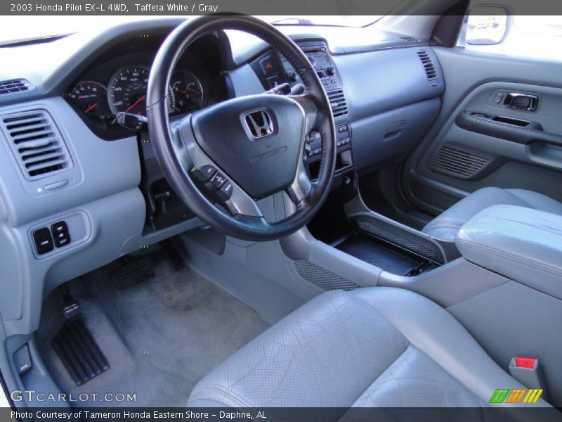 Taffeta White / Gray 2003 Honda Pilot EX-L 4WD