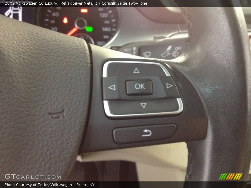 Reflex Silver Metallic / Cornsilk Beige Two-Tone 2009 Volkswagen CC Luxury
