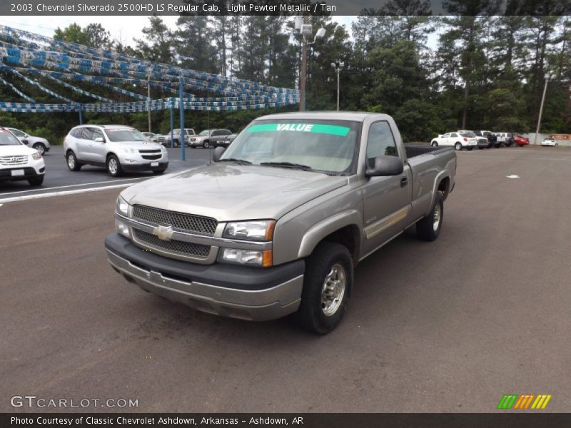 Light Pewter Metallic / Tan 2003 Chevrolet Silverado 2500HD LS Regular Cab
