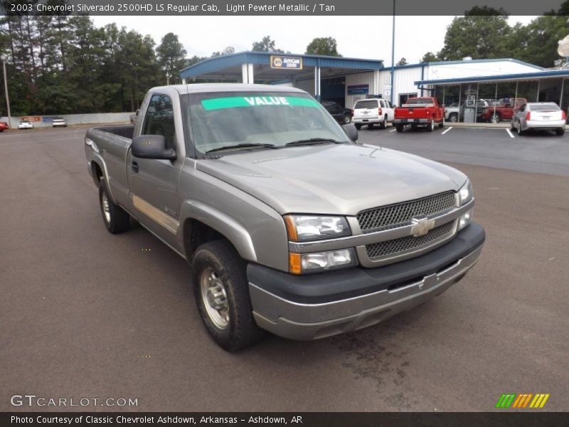 Light Pewter Metallic / Tan 2003 Chevrolet Silverado 2500HD LS Regular Cab