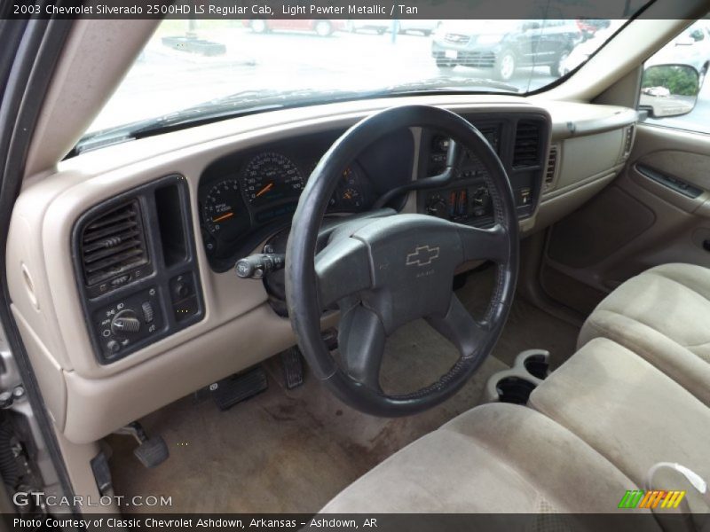 Light Pewter Metallic / Tan 2003 Chevrolet Silverado 2500HD LS Regular Cab