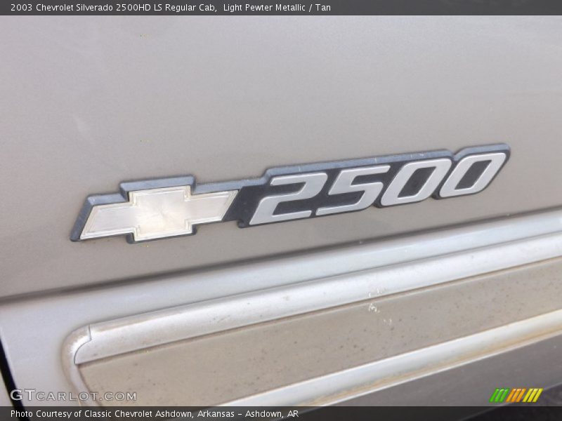 Light Pewter Metallic / Tan 2003 Chevrolet Silverado 2500HD LS Regular Cab