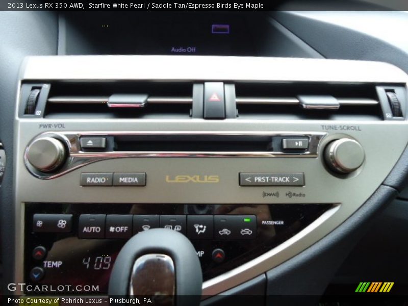 Audio System of 2013 RX 350 AWD