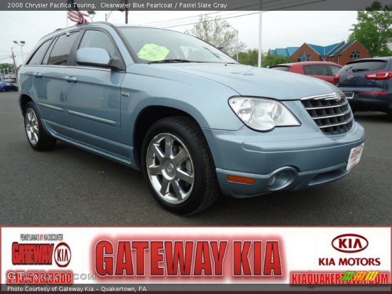 Clearwater Blue Pearlcoat / Pastel Slate Gray 2008 Chrysler Pacifica Touring