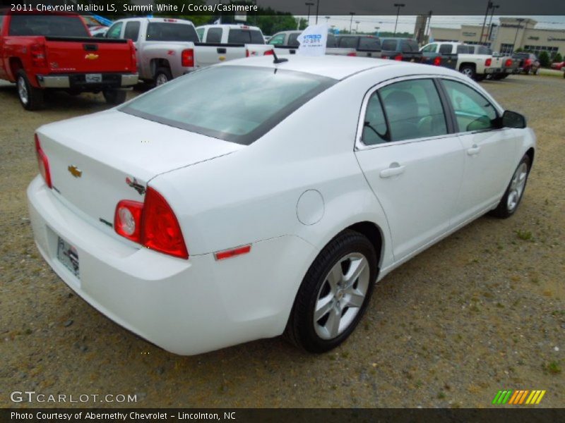 Summit White / Cocoa/Cashmere 2011 Chevrolet Malibu LS