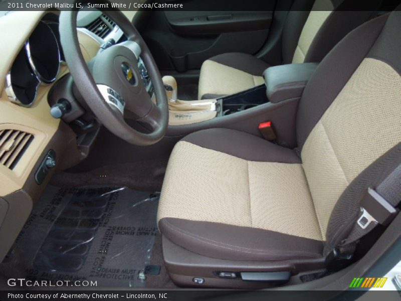 Summit White / Cocoa/Cashmere 2011 Chevrolet Malibu LS