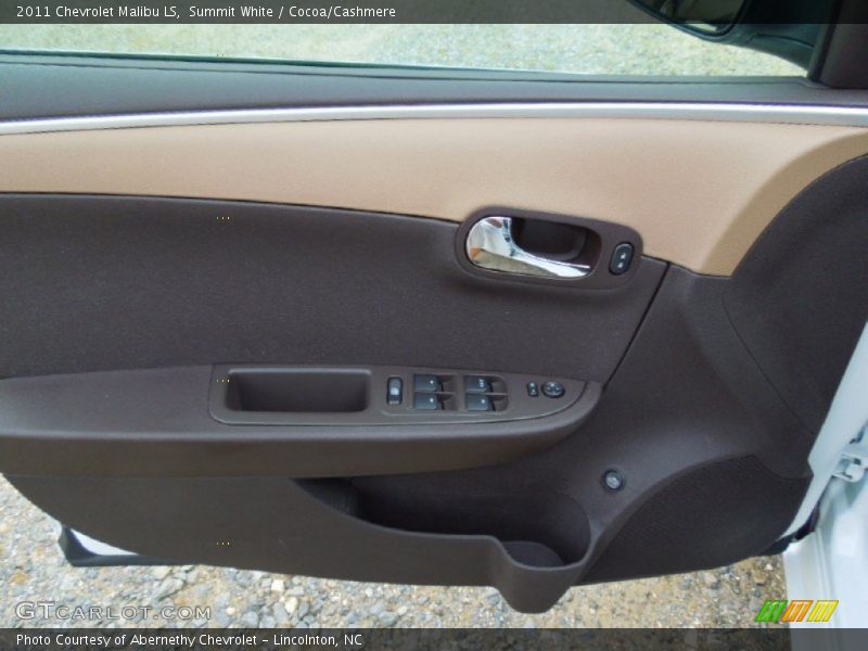 Summit White / Cocoa/Cashmere 2011 Chevrolet Malibu LS